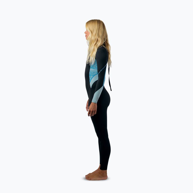 Гідрокостюм жіночий O'Neill Bahia 3/2 Back Zip Full IQ5 black/surf abstract/chambray blue 5