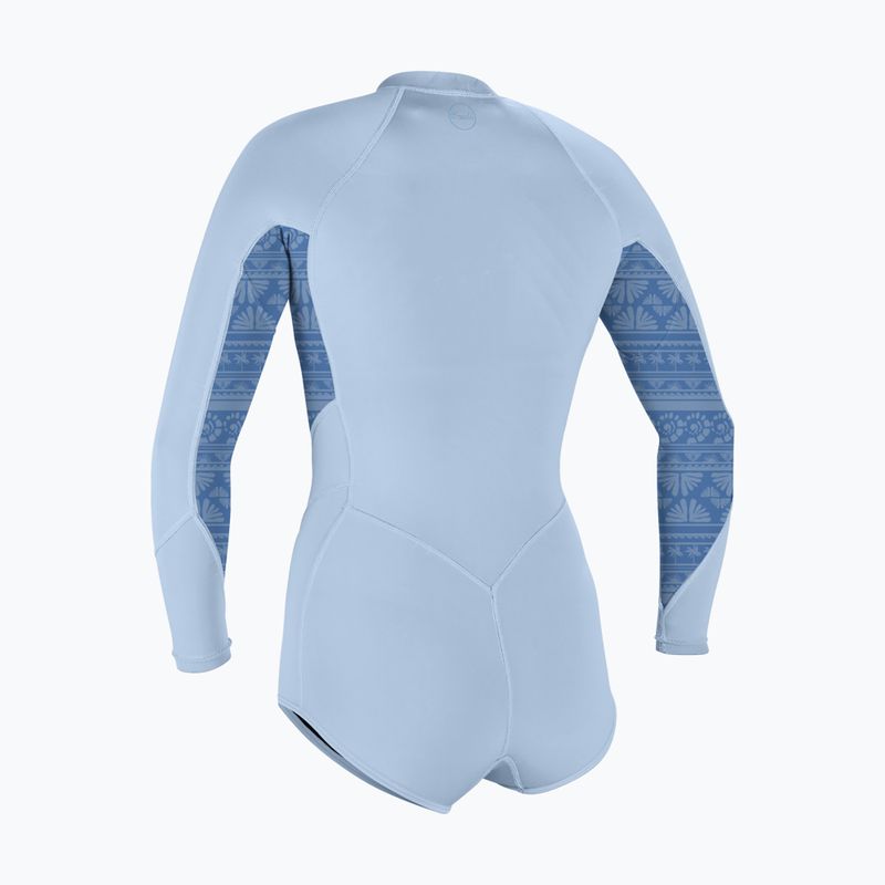 Гідрокостюм жіночий O'Neill Bahia 2/1 mm Front Zip Short Spring chambray blue/surf abstract 2