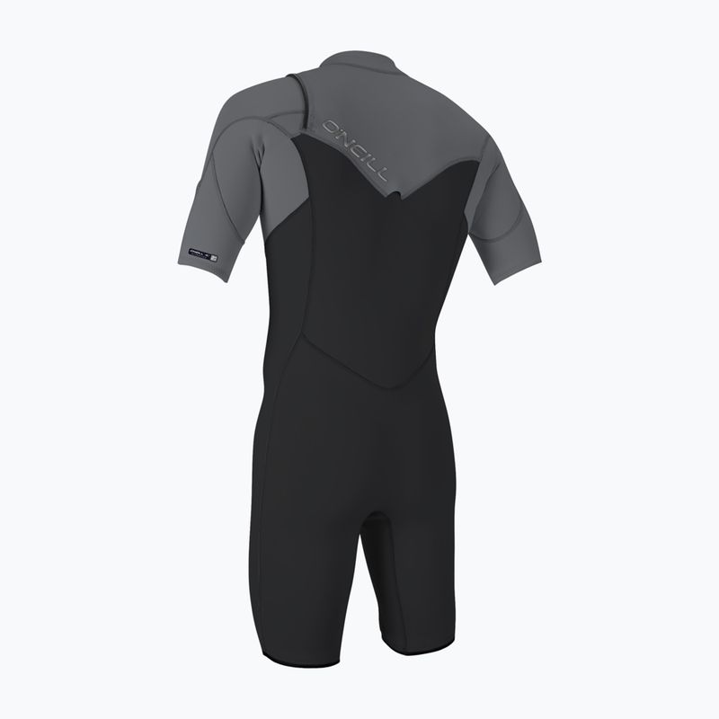 Гідрокостюм чоловічий O'Neill Hammer 2mm Chest Zip SS Spring IS6 tempered steel/smoke/smoke 2