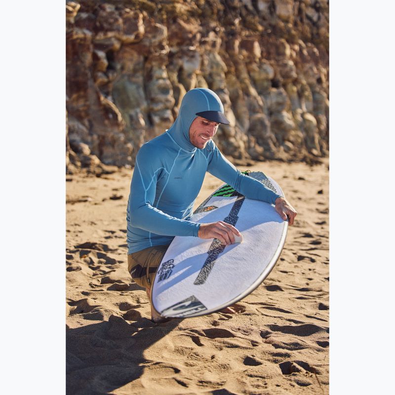 Лонгслів для плавання чоловічий O'Neill Hyperfreak Skins Rash Guard Hooded blue fusion/blue fusion 3