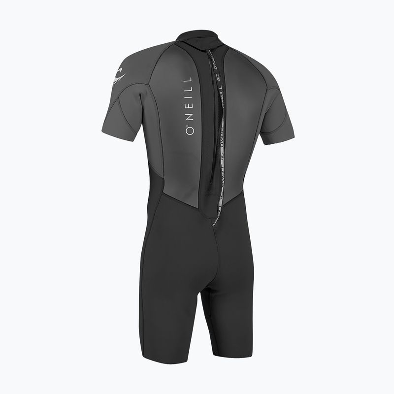 Гідрокостюм чоловічий O'Neill Reactor-2 2mm Back Zip SS Spring HJ5 black/graphite 2
