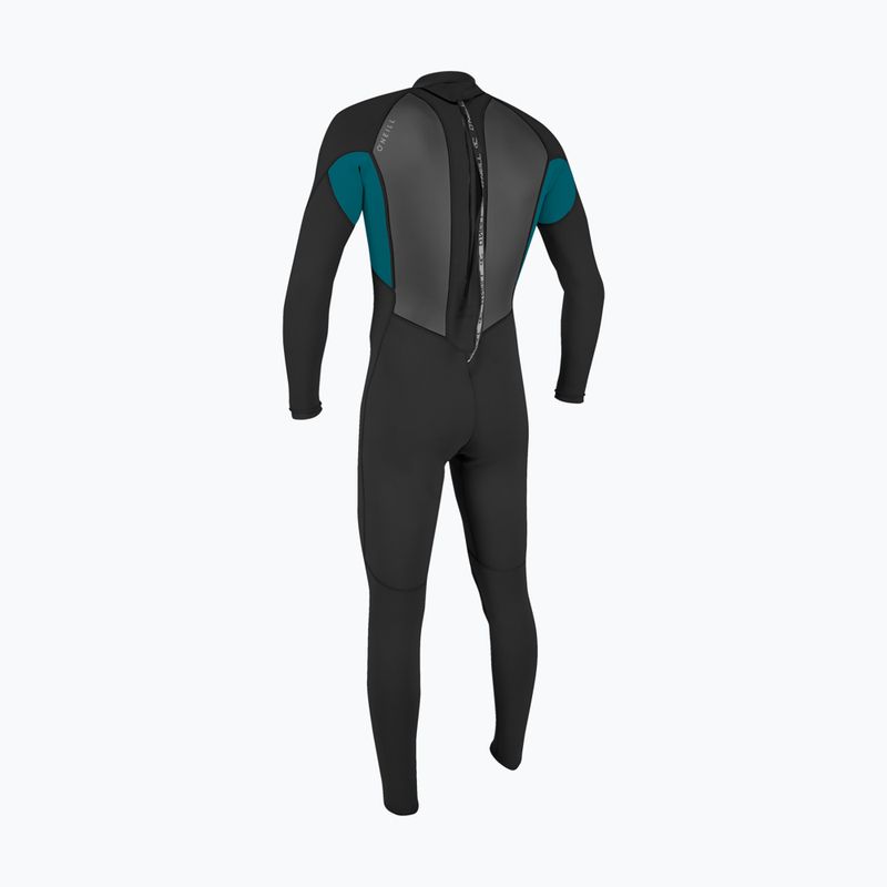Гідрокостюм чоловічий O'Neill Reactor-2 3/2 Back Zip Full HJ5 black/tide pool 2