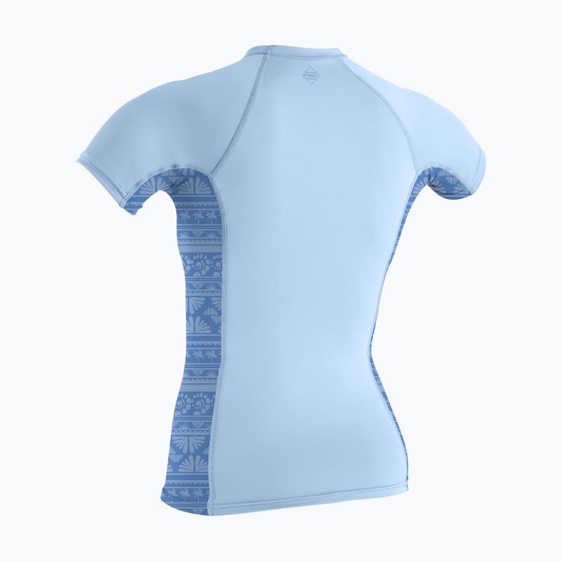 Футболка для плавання жіноча O'Neill Hyperfreak Skins Rash Guard chambray blue/surf abstract 2