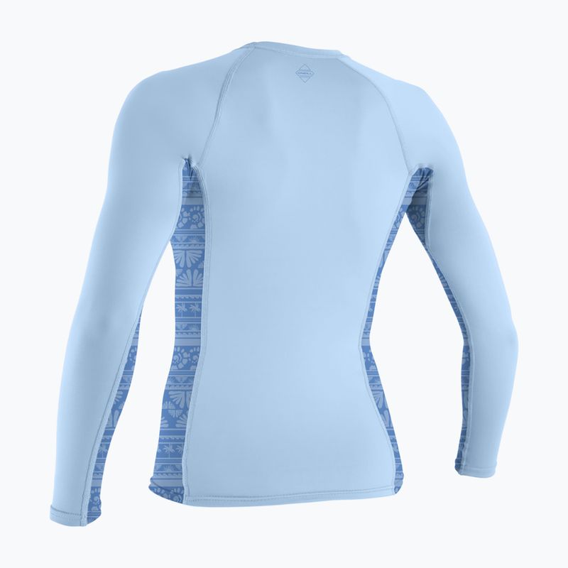 Лонгслів для плавання O'Neill Hyperfreak Skins Rash Guard chambray blue/surf abstract 2