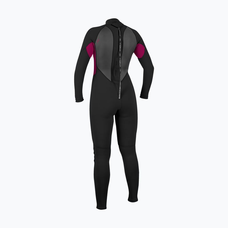 Гідрокостюм жіночий O'Neill Reactor-2 3/2 Back Zip Full J18 black/punk pink 2