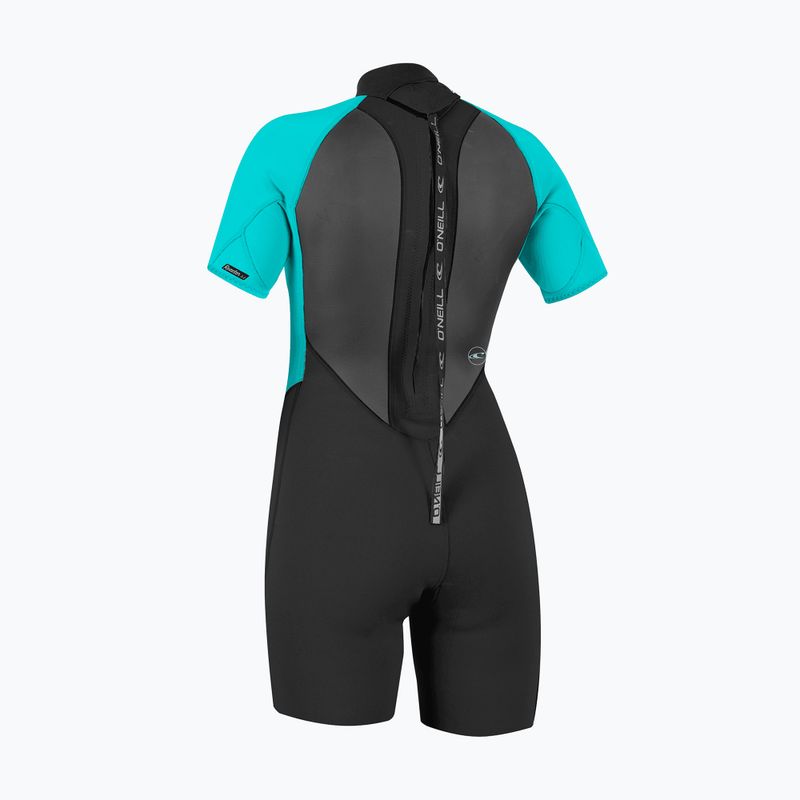 Гідрокостюм жіночий O'Neill Reactor-2 2mm Back Zip SS Spring IS7 black/light aqua 2