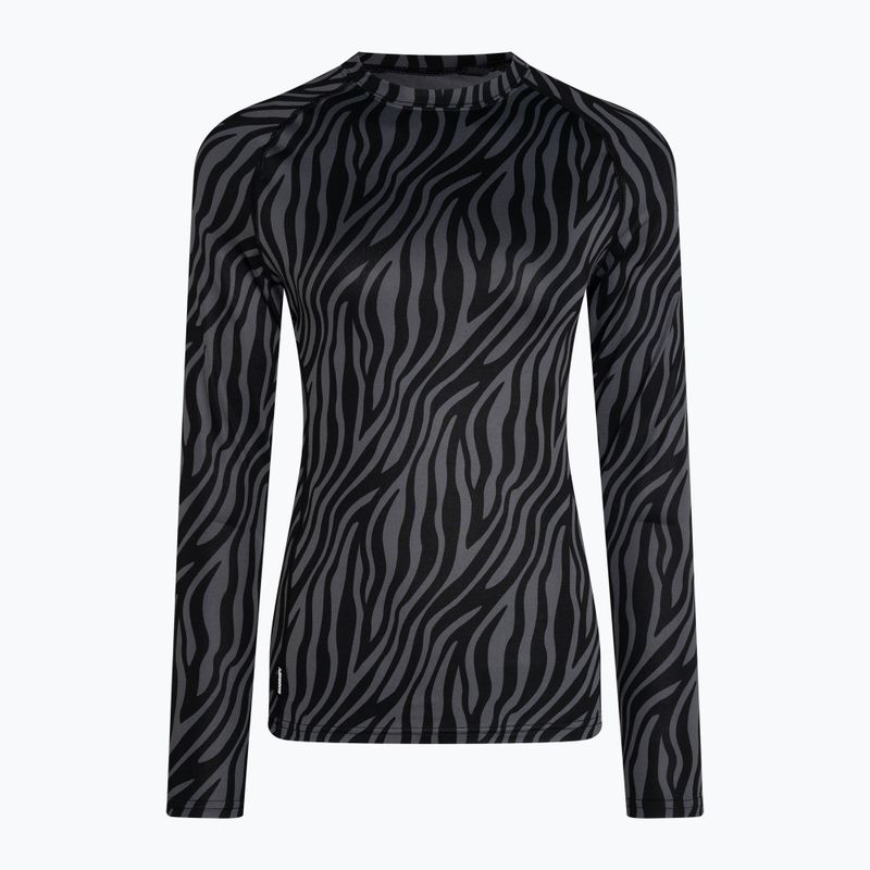 Жіноча термоактивна кофта Surfanic Cozy Limited Edition Crew Neck black zebra 4