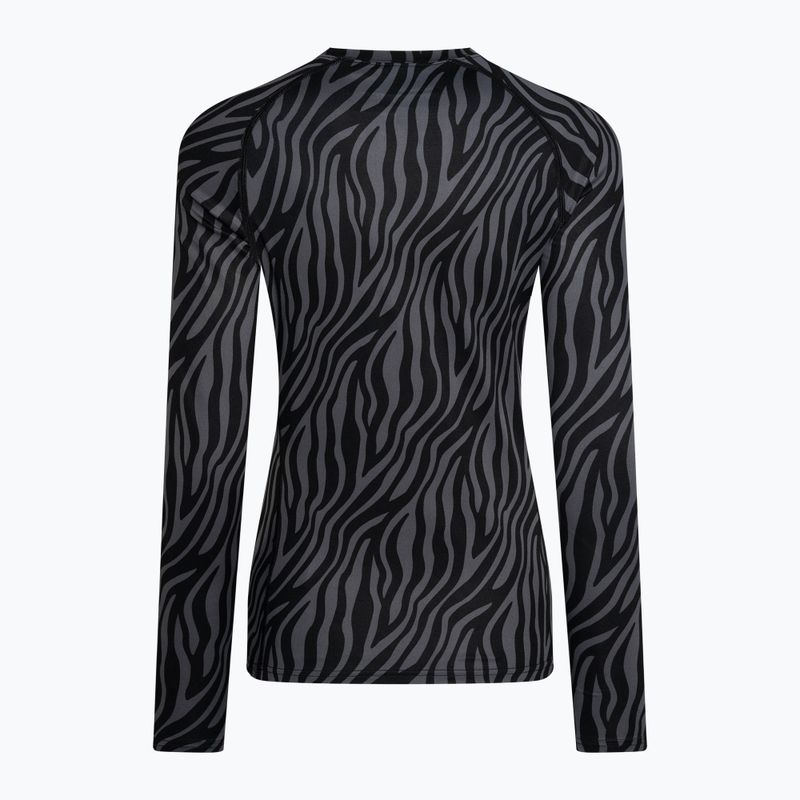 Жіноча термоактивна кофта Surfanic Cozy Limited Edition Crew Neck black zebra 5