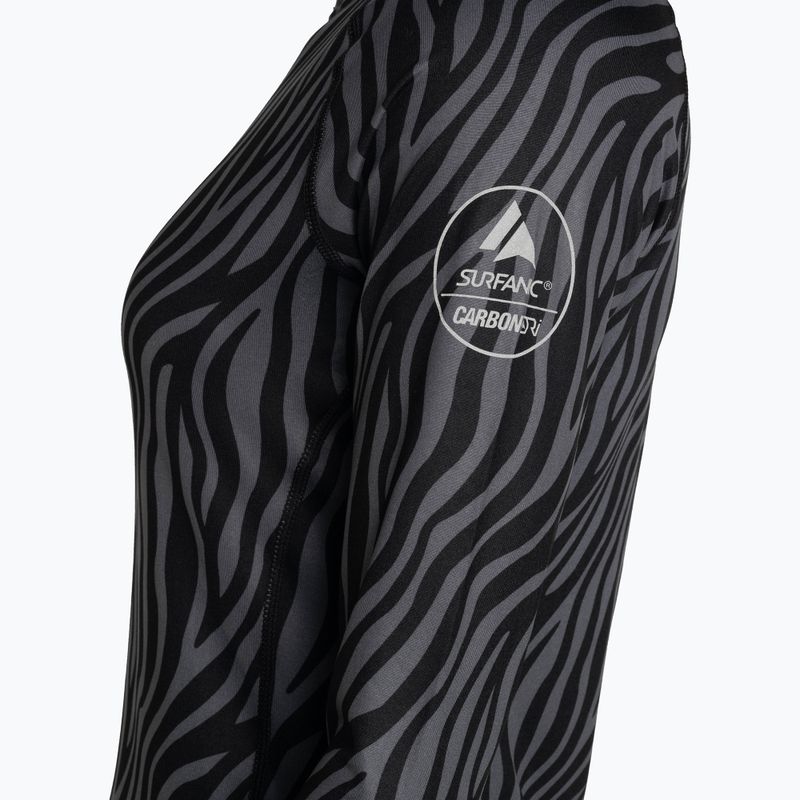 Жіноча термоактивна кофта Surfanic Cozy Limited Edition Crew Neck black zebra 7