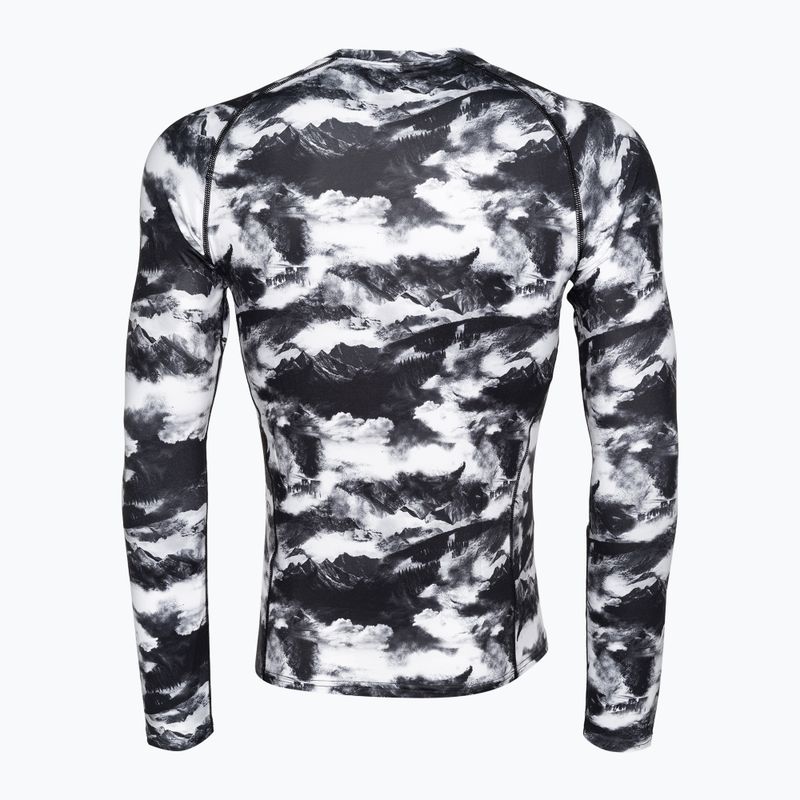 Лонгслів термоактивний чоловічий Surfanic Bodyfit Limited Edition Crew Neck white out print 5