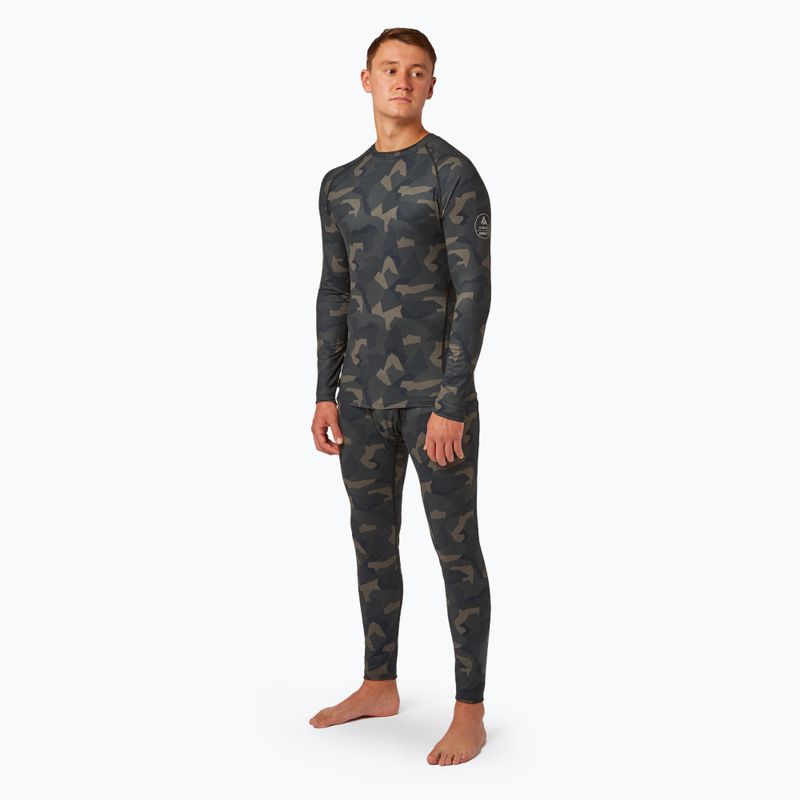 Чоловіча термоактивна кофта Surfanic Bodyfit Limited Edition Crew Neck forest geo camo 2