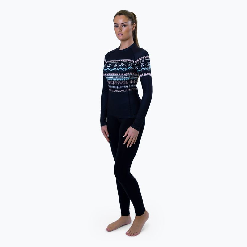 Жіноча термоактивна кофта Surfanic Cozy Limited Edition Crew Neck black fairisle 2