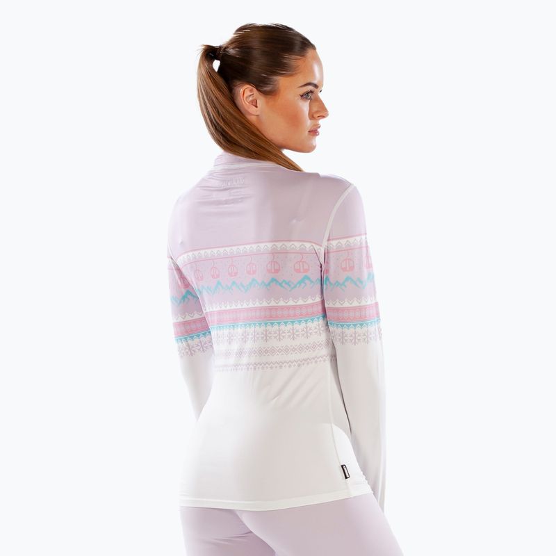 Лонгслів термічний жіночий Surfanic Cozy CarbonDri Limited Edition Zip Neck pink 6