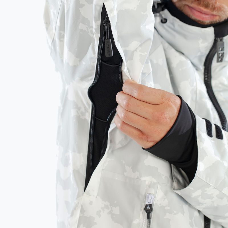 Чоловіча лижна куртка Surfanic Orion Map white 12