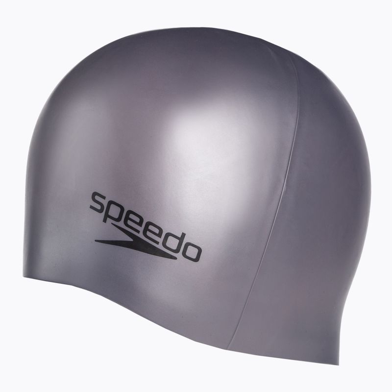 Шапочка для плавання Speedo Plain Moulded Silicone срібляста 8-709849086