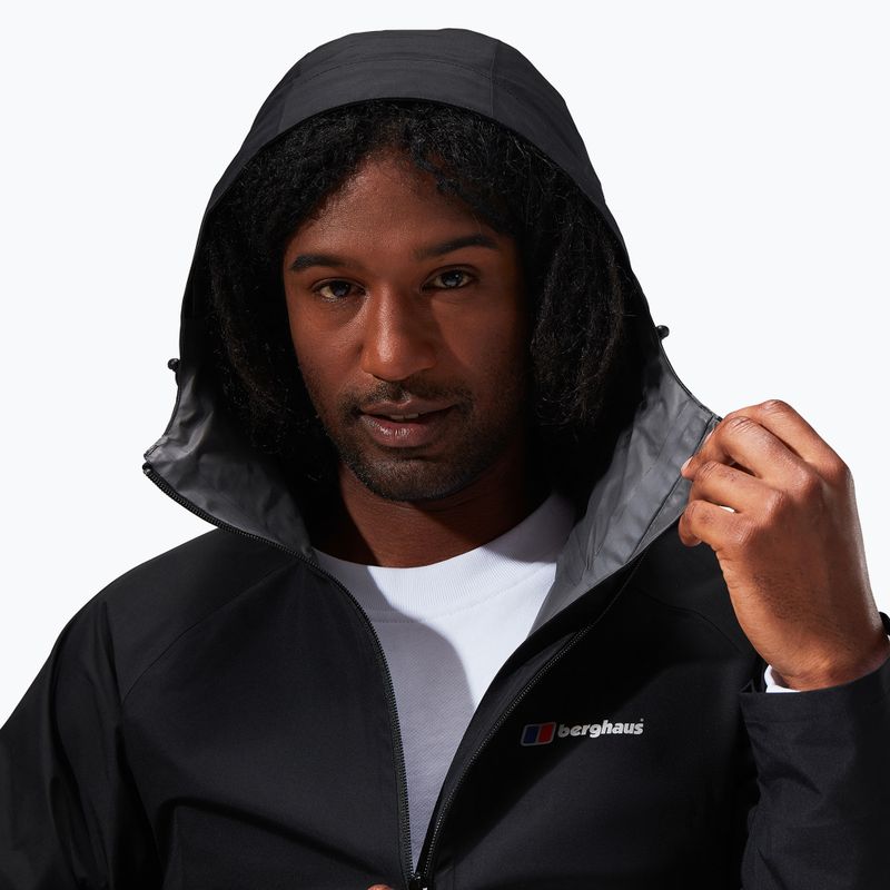 Куртка-дощовик чоловіча Berghaus Paclite 2.0 Shell black/black 4