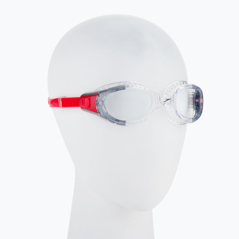 Окуляри для плавання Speedo Futura Biofuse Flexiseal lava red/clear 68-11313B991 2