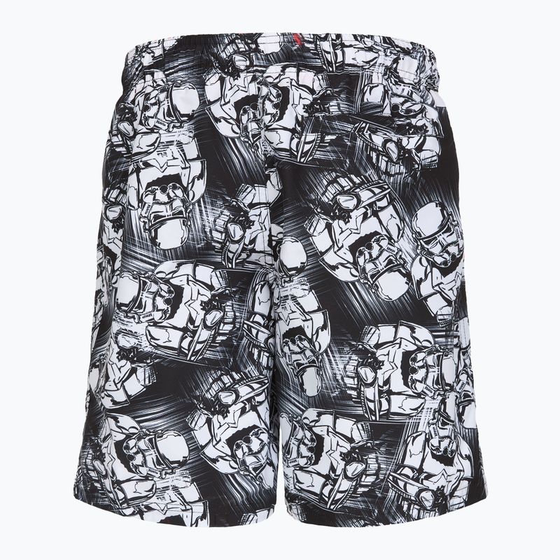 Шорти для плавання дитячі Speedo Print Leisure 17" black/white 2