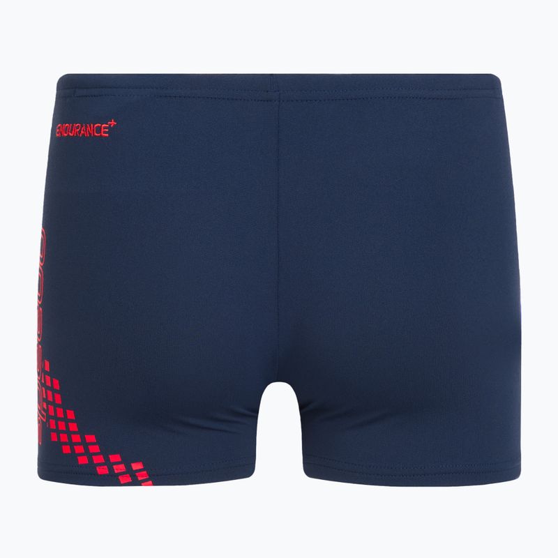 Плавки дитячі Speedo Essential Placement Allover Trunks blue/red 2