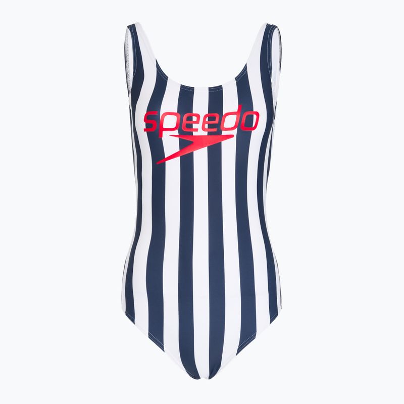 Купальник суцільний жіночий Speedo Ice Cream U-Back blue/white