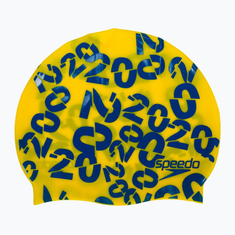 Шапочка для плавання дитяча Speedo Slogan жовта 68-08386D690