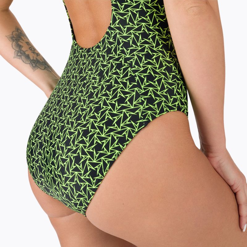 Купальник суцільний жіночий Speedo Boomstar Allover Muscleback чорно-жовтий 68-12299A599 5