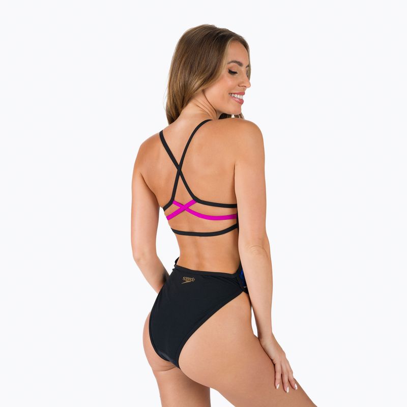 Купальник суцільний жіночий Speedo Ribbonback чорний 68-11717F333 3