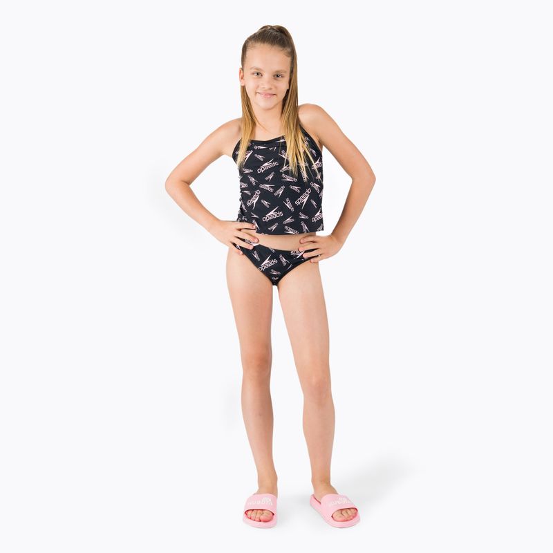 Купальник роздільний дитячий Speedo Printed Tie-Back Tankini чорний 68-12380F390 5