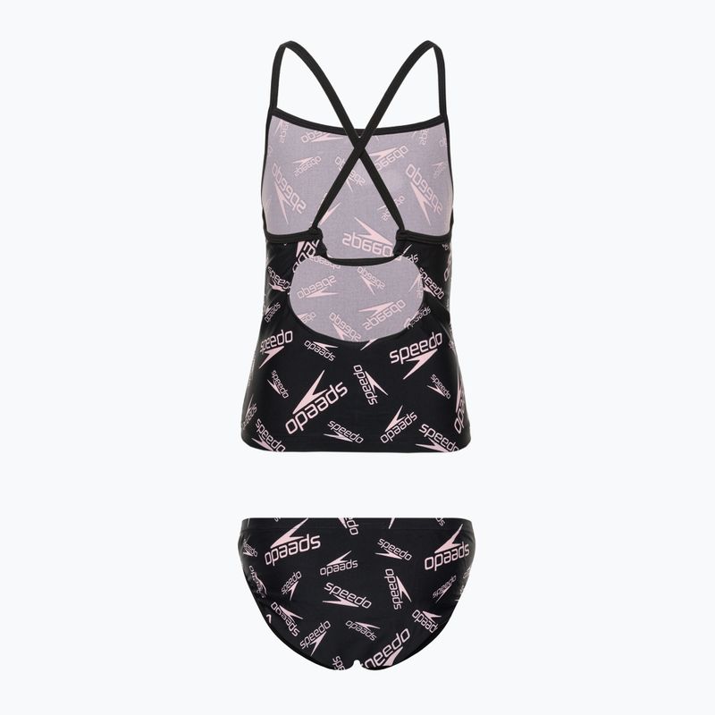 Купальник роздільний дитячий Speedo Printed Tie-Back Tankini чорний 68-12380F390 2
