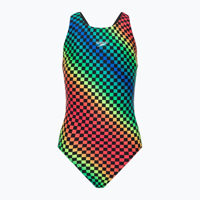 Купальник суцільний дитячий Speedo Allover Leaderback кольоровий 68-12377F372