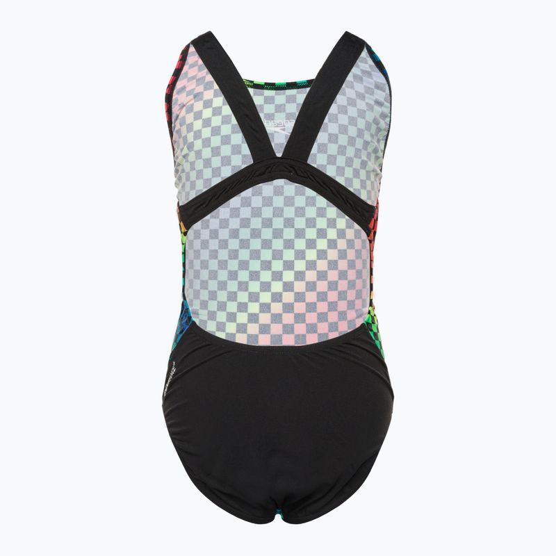 Купальник суцільний дитячий Speedo Allover Leaderback кольоровий 68-12377F372 2