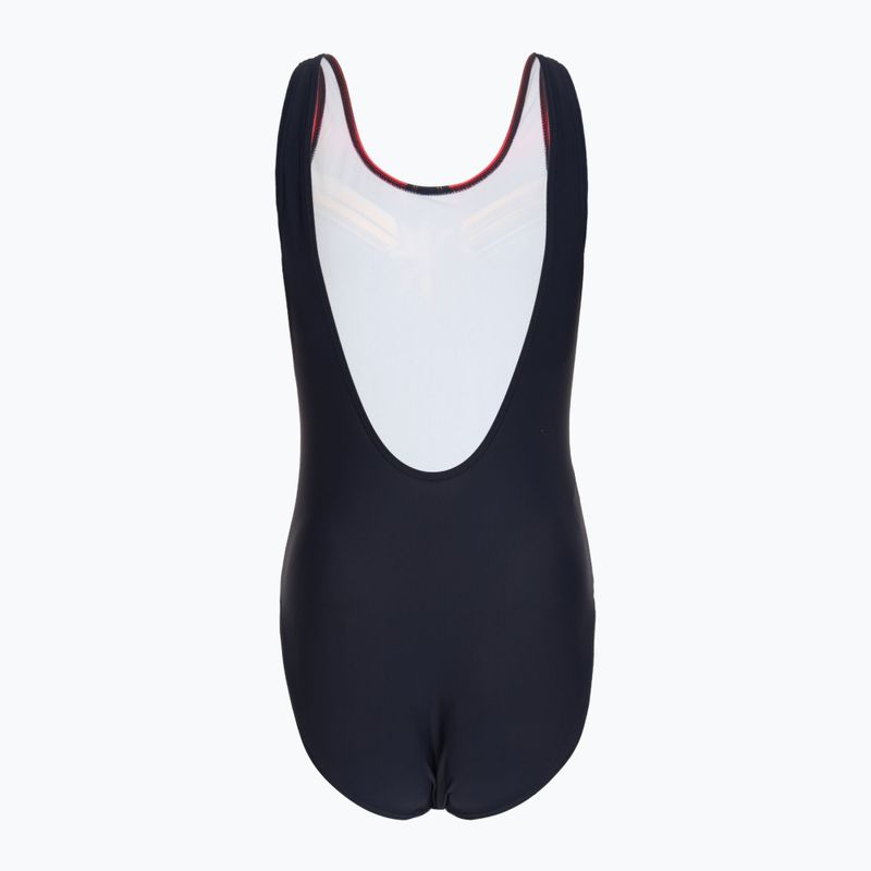 Купальник суцільний жіночий Speedo Digital Placement U-Back blue/red 2
