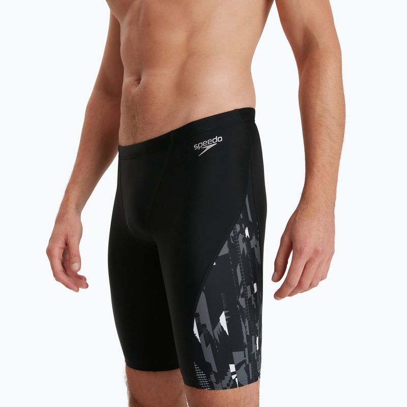 Плавки-джаммери чоловічі Speedo Allover V-Cut чорні 68-113679177 2