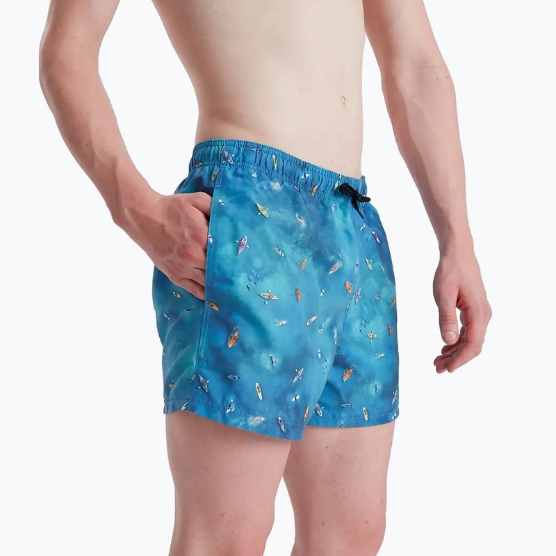 Шорти для плавання чоловічі Speedo Digital Printed Leisure 14" блакитні 68-13454G662 2