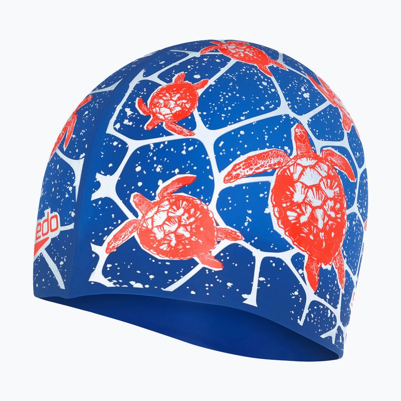 Шапочка для плавання дитяча Speedo Slogan Print блакитна 68-08386 2