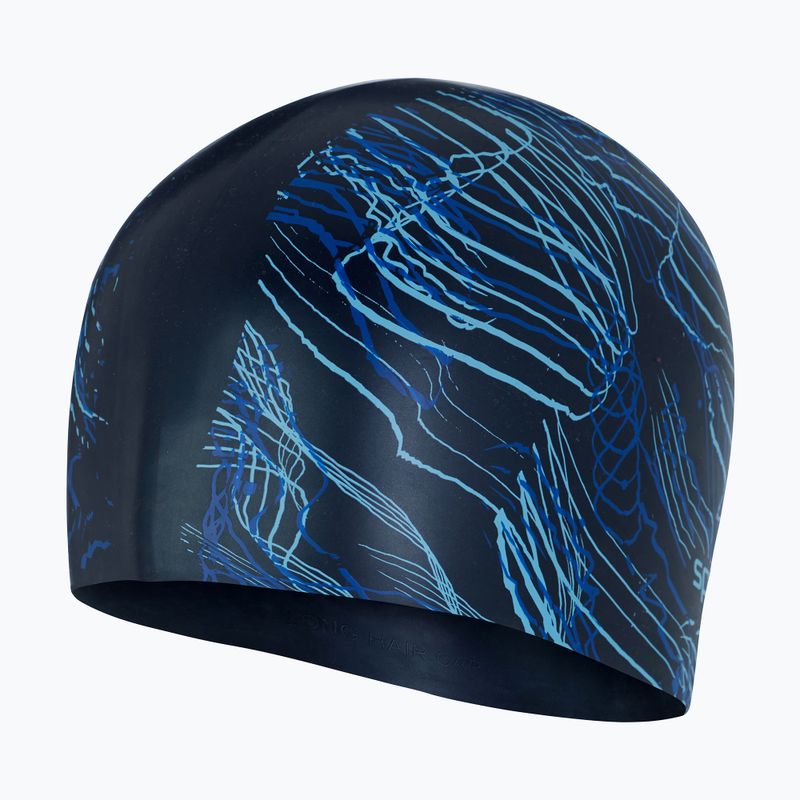 Шапочка для плавання Speedo Long Hair Printed синя 68-11306 3