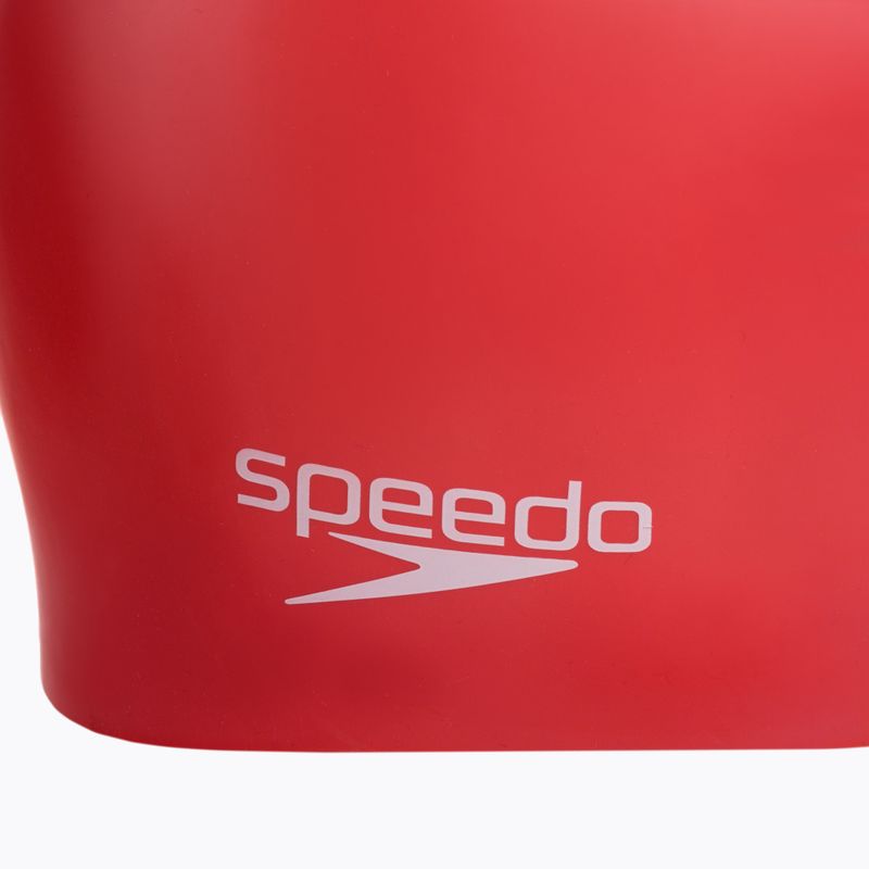 Шапочка для плавання Speedo Plain Moulded Silicone червона 68-70984 3