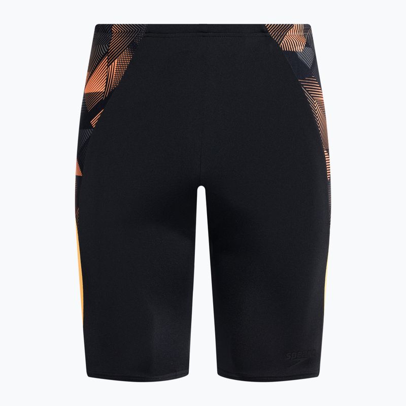 Плавки-джаммери чоловічі Speedo ECO Endurance+ Splice чорно-помаранчеві 68-13444