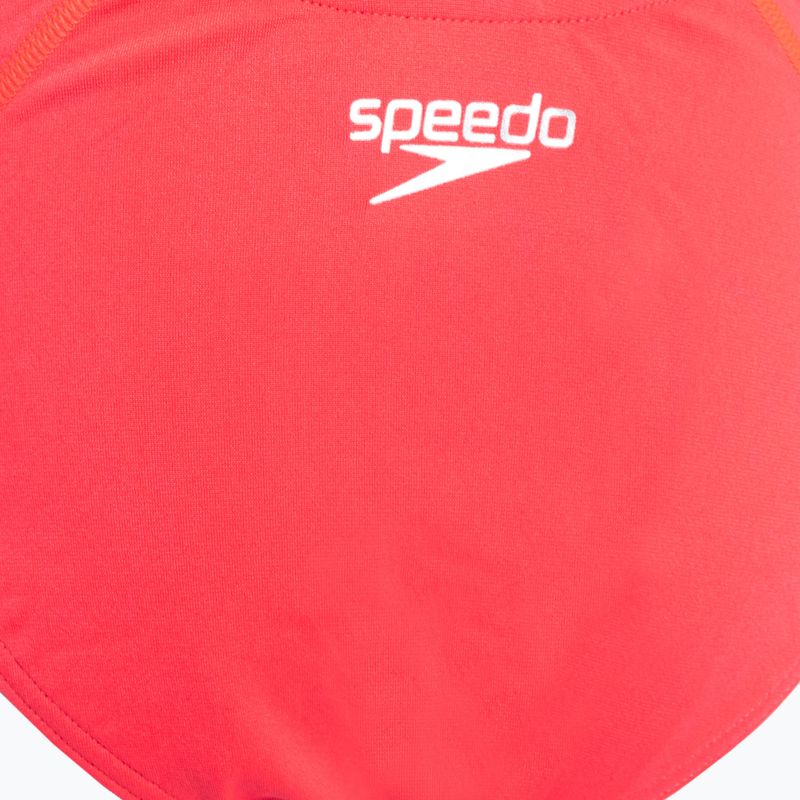Купальник суцільний дитячийSpeedo Lane Line Back Solid рожевий 68-13441 3