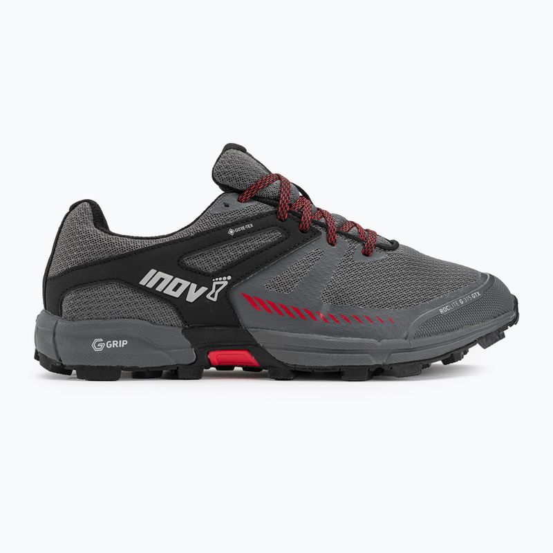 Кросівки для бігу чоловічі Inov-8 Roclite G 315 GTX V2 grey/black/red 2