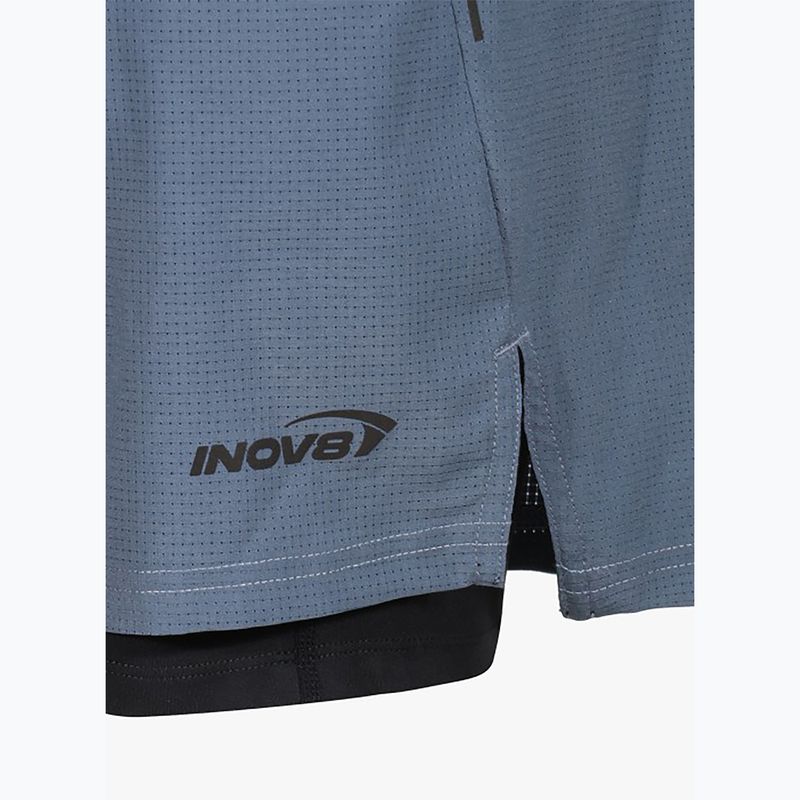 Шорти для бігу чоловічі Inov-8 TrailFly Ultra 7" 2in1 slate 5