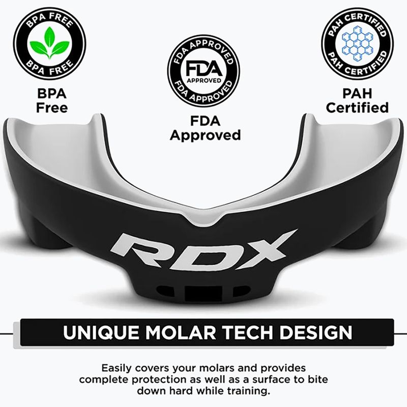 Захист щелепи дитячий RDX Mouth Junior black/white 3