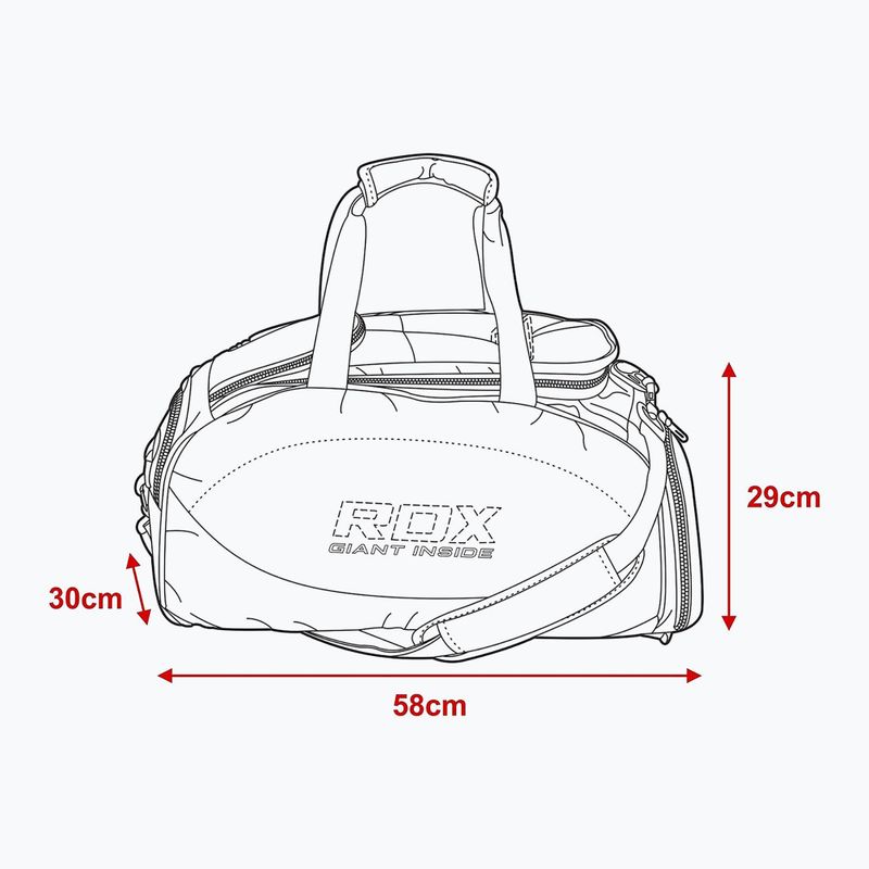 Сумка тренувальна RDX Gym Kit чорно-червона GKB-R1B 7