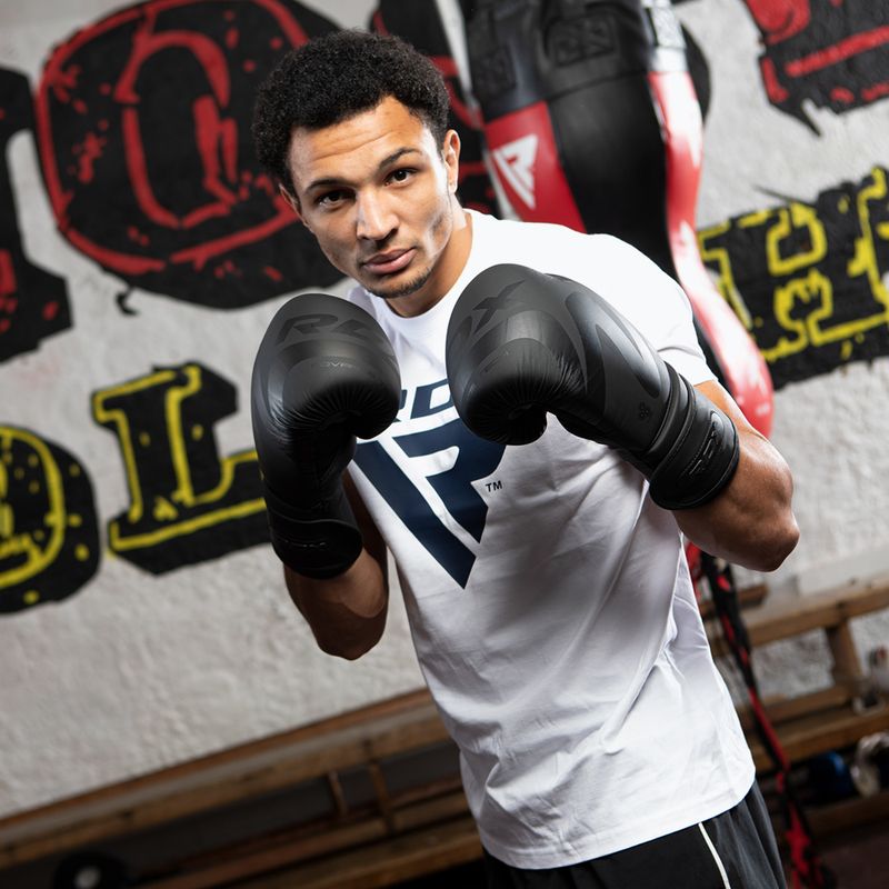 Рукавиці боксерські RDX T15 чорні BGR-F15MB-10OZ 13