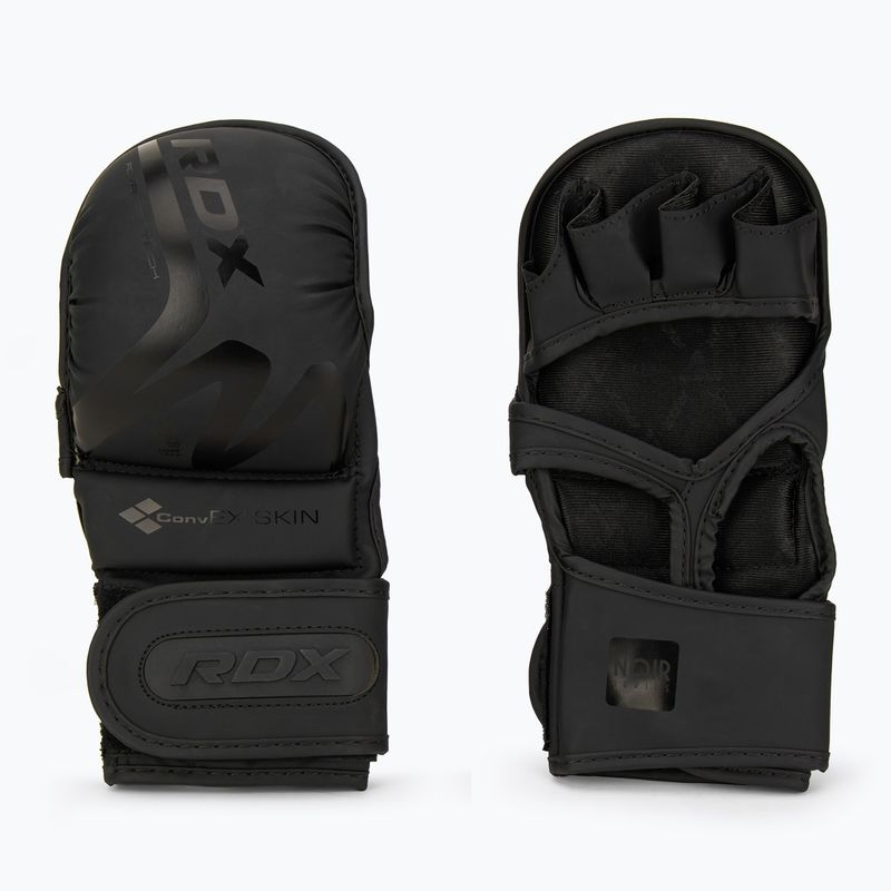 Рукавиці греплінгові RDX T15 Noir Hybrid matte black