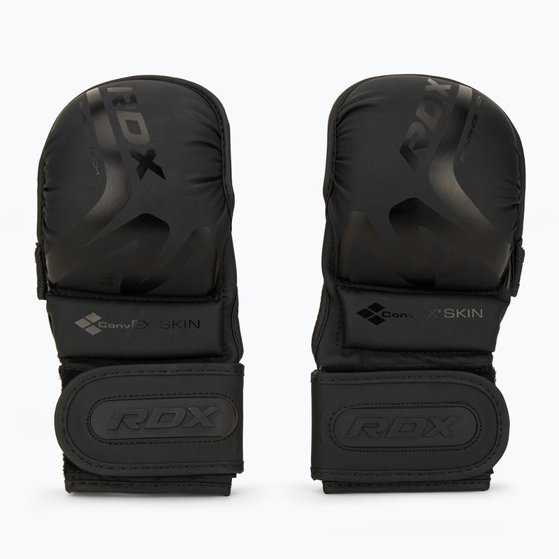 Рукавиці греплінгові RDX T15 Noir Hybrid matte black 2