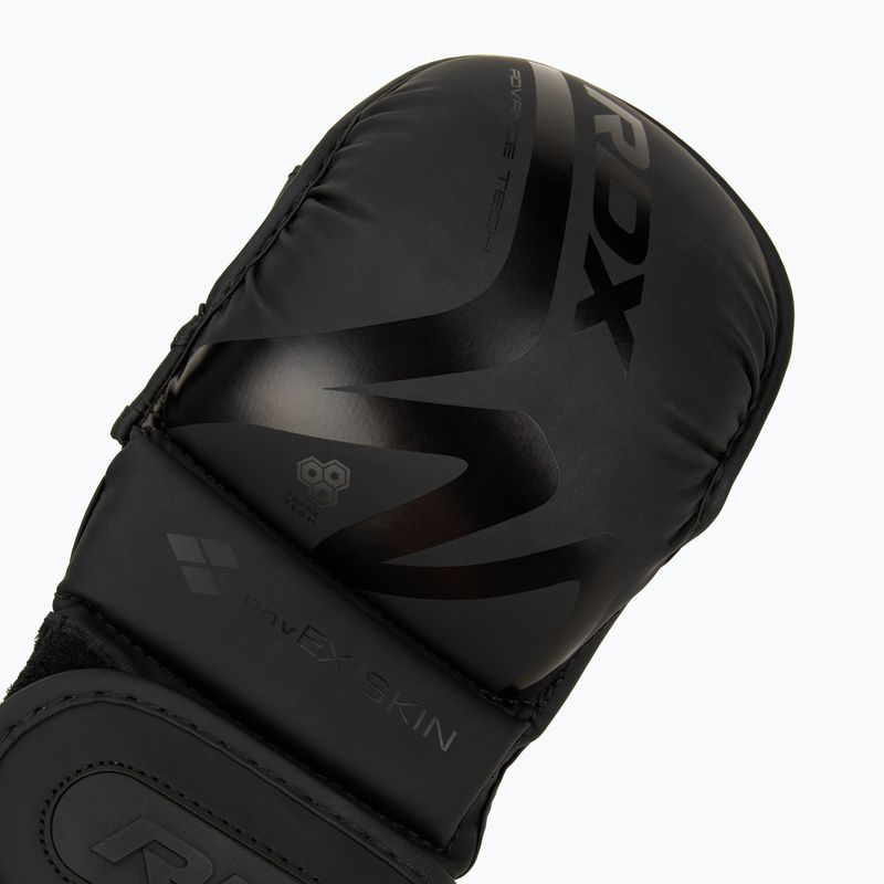 Рукавиці греплінгові RDX T15 Noir Hybrid matte black 6