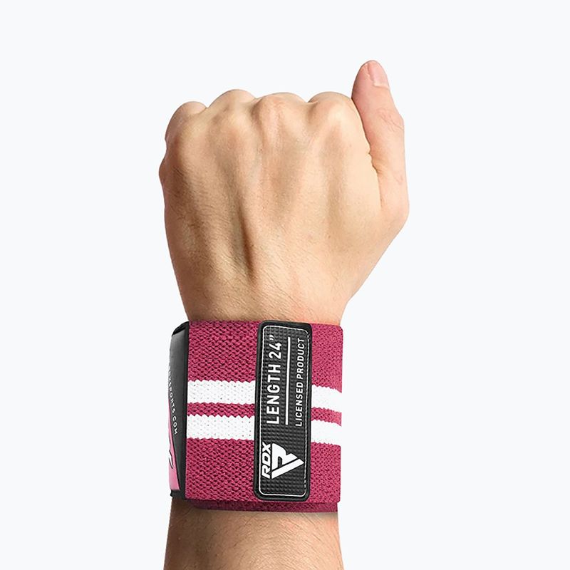 Фіксатори для зап'ясть RDX Wrap W4 pink 2