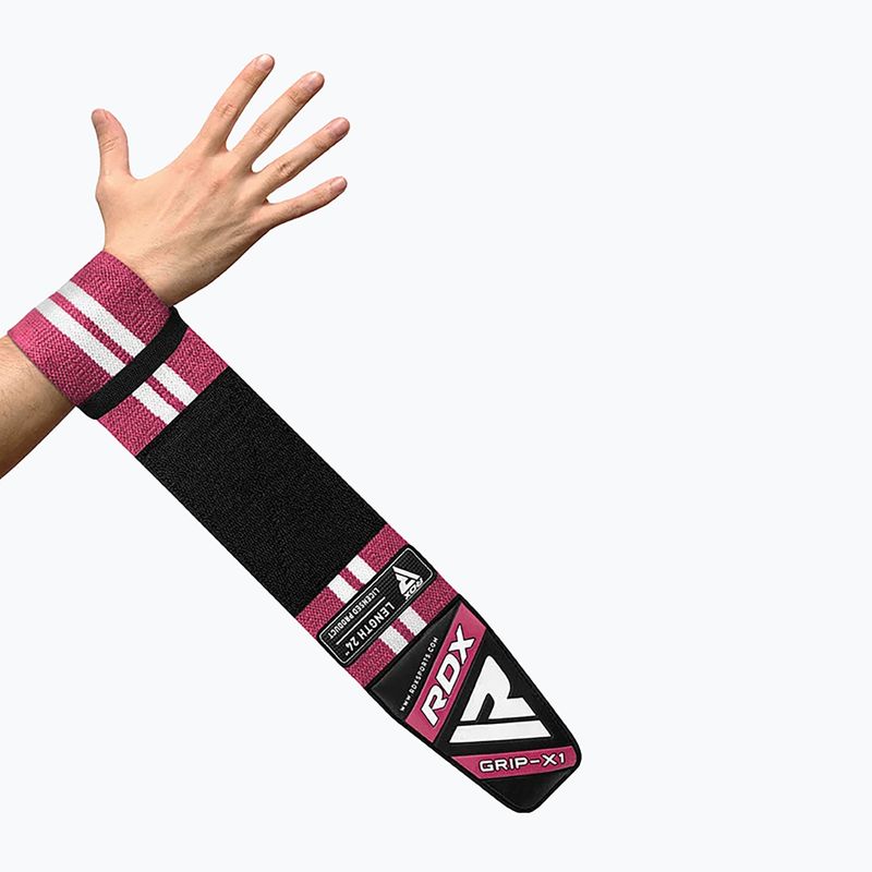 Фіксатори для зап'ясть RDX Wrap W4 pink 4