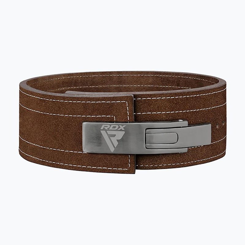 Пояс для важкої атлетики RDX Pro Liver Buckle Lth brown 2